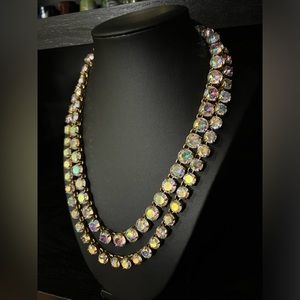 SOLD J.Crew Double Strand Aurora Borealis Necklace
